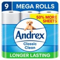 Morrisons  Andrex Classic Clean Mega Toilet Roll 