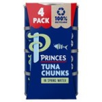Morrisons  Princes Tuna Chunks In Spring Water (4x145g)
