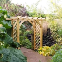 RobertDyas  Forest Garden Large Ultima Pergola Arch