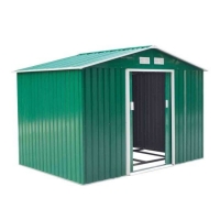 RobertDyas  Outsunny 9 x 6 Metal Apex Storage Shed - Green