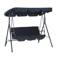 RobertDyas  Outsunny 3 Seater Swing Seat - Black