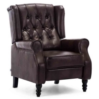 RobertDyas  Althrope Leather Recliner Chair - Brown