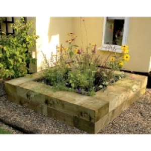 Metsa Wood Green Softwood Sleeper - 2.4m x 200 x 100mm