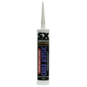 Homebase  Siroflex SX Contractors Caulk Acrylic - White - 300ml