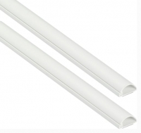 Wickes  D-Line Half Round Trunking - 20 x 10 x 2000mm - Pack of 2