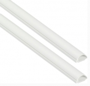 D-Line Half Round Trunking - 20 x 10 x 2000mm - Pack of 2