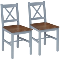 QDStores  Homcom Dining Chairs Set of 2