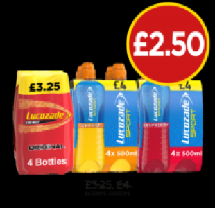 Budgens  Lucozade Original, Sport Orange, Raspberry