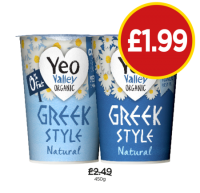 Budgens  Yeo Valley Greek Style Natural, 0%