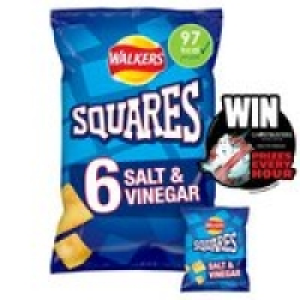 Walkers Squares Salt & Vinegar Multipack Snacks Crisps £1.65