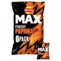 Morrisons  Walkers Max Punchy Paprika Multipack Crisps 