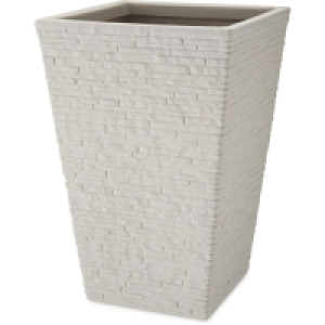 Aldi  Slate Effect Tall Stone Planter