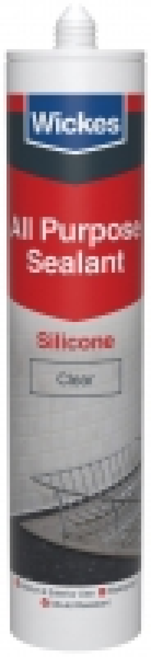 Wickes Clear All Purpose Silicone Sealant - 300ml