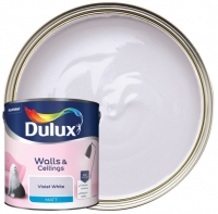 Wickes  Dulux Matt Emulsion Paint - Violet White - 2.5L