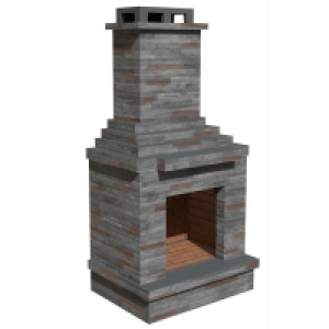 Dark Stone Masonry Garden Outdoor Fireplace by Callow £964.00