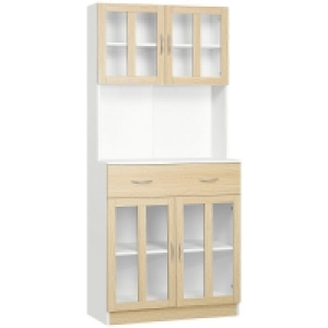 QDStores  Homcom Modern Kitchen Cupboard