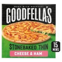 Morrisons  Goodfellas Stonebaked Thin Cheese & Ham Pizza