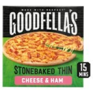 Goodfellas Stonebaked Thin Cheese & Ham Pizza