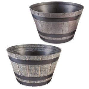 Aldi  Whiskey Barrel Planter