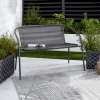 tofs  Outmore-Rattan Bench - Natural/Grey