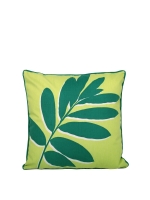 LittleWoods Fusion Leaf Outdoor Cushion Green