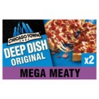 Morrisons  Chicago Town Deep Dish Mega Meaty Pizzas