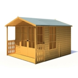 RobertDyas  Shire Delmora 8 ft x 10 ft Summerhouse With Veranda