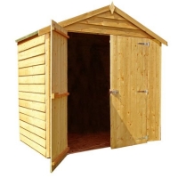 RobertDyas  Shire Overlap 6ft x 4ft Wooden Apex Garden Shed