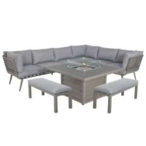 RobertDyas  Royalcraft Mayfair 8 Seat Sofa Set w/ 120cm Firepit Table