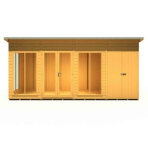 Shire Lela 16 ft x 6 ft Summerhouse with Storage Shed £1,484.99