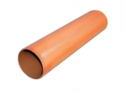 FloPlast 110mm Underground Drainage Pipe 3m - Terracota