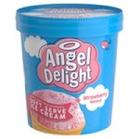Morrisons  Angel Delight Strawberry Soft Serve Ice Cream Tub
