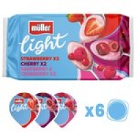 Morrisons  Muller Light Red Fruits Fat Free Yogurts