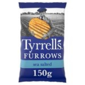 Ocado  Tyrrells Furrows Sea Salted Sharing Crisps