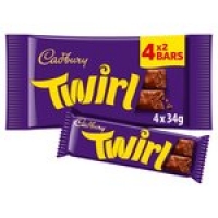 Morrisons  Cadbury Twirl Chocolate Bar 4 Pack Multipack