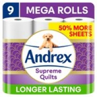 Morrisons  Andrex Supreme Quilts Mega Toilet Tissue