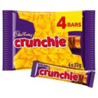 Morrisons  Cadbury Crunchie Chocolate Bar 4 Pack Multipack