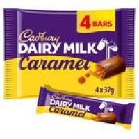 Morrisons  Cadbury Dairy Milk Caramel Chocolate Bar 4 Pack Multipack