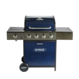 RobertDyas  Outback Meteor 4-Burner Gas BBQ - Blue