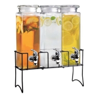 RobertDyas  The Vintage Company Triple Drinks Dispenser With Stand