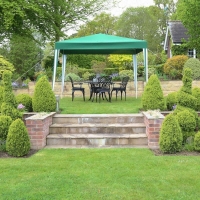 QDStores  Garden Gazebo by Wensum with a 3 x 3M Green Canopy