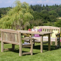 QDStores  Emily Garden Patio Dining Set by Zest - 4 Seats
