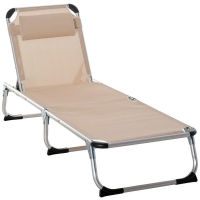 QDStores  Outsunny Foldable Sun Lounger