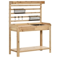 QDStores  Outsunny Potting Bench Table