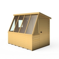 QDStores  Shire Iceni 8 3 Inch x 6 3 Inch Apex Shed - Premium Coated Shiplap