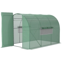 QDStores  Outsunny 3 X 2M Walk-In Greenhouse With Metal Frame And Door