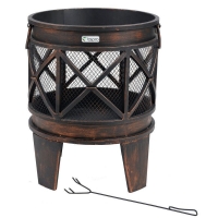 QDStores  Gracewood Garden Fire Pit by Tepro
