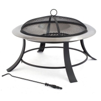 QDStores  Silver City Garden Outdoor Fireplace by Tepro