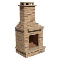 QDStores  Light Stone Masonry Garden Outdoor Fireplace by Callow