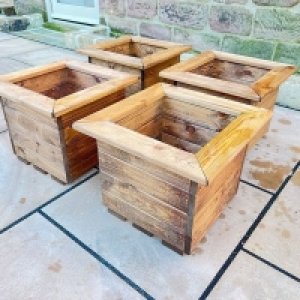 Scandinavian Redwood Garden Planter Set by Charles Taylor £114.00